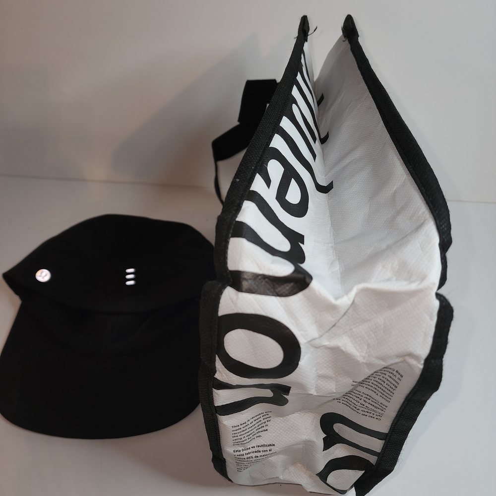 Lululemon Athletica Black Women's Cap With Lululemon Shopping Bag - Picture 8 of 10